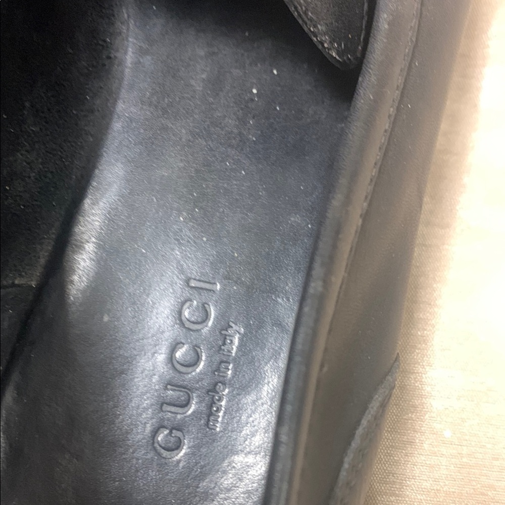 Gucci Black Leather Horsebit Loafers Vintage - Picture 6 of 9